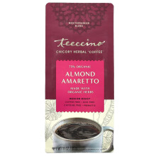 Teeccino, Café Herbal de Chichória, Amaretto de Amendoim, Torrado Médio, Sem Cáfeina, 11 oz (312 g)