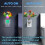Veilleuse LED murale avec rose violette en vase 4