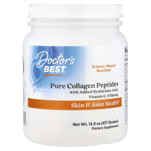 Doctor's Best, reine Collagen-Peptide mit zugesetztem Hyaluronsäure, Vitamin C und Biotin, 14,8 oz (417 g)