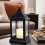 Lanterna vintage a LED da 9,5" con timer di 8 ore 4