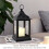 Lanterna vintage a LED da 9,5" con timer di 8 ore 5