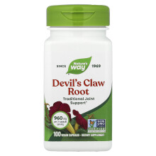Nature's Way, Devil's Claw Root, 100 Vegan Capsules (480 mg per Capsule)