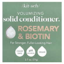 Kitsch, Volumizáló Szilárd Fésülőkártya, Rozmaring & Biotin, Láva & Vanília, 2,7 oz (77 g)