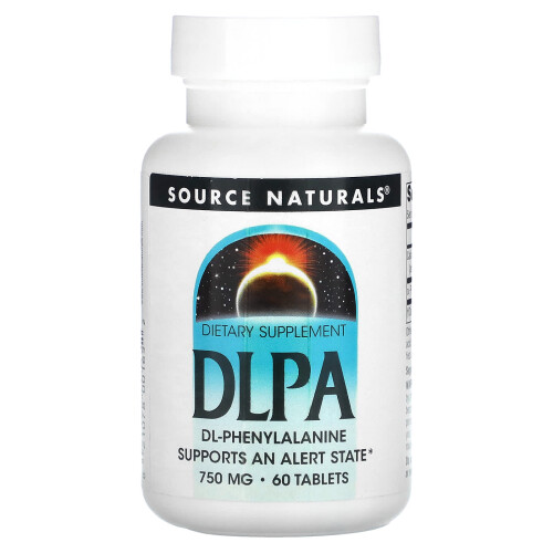 Source Naturals, DLPA, 60 Tabletter