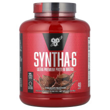 BSN, Syntha-6, Matriz de Proteína Ultra Premium, Chocolate Milkshake, 5 libras (2.27 kg)