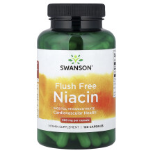 Swanson, Niacin frei, 500 mg, 120 Kapseln