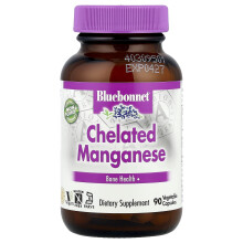 Bluebonnet Nutrition, Gechelde mangaan, 90 plantaardige capsules