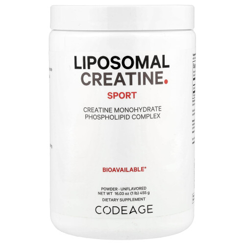 Codeage, Liposomal Creatine Monohydrate Powder, Unflavored, 1 lb (455 g)