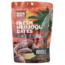 Natural Delights, Verse Medjool Dadel, Geheel, 8 oz (227 g)