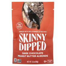 SkinnyDipped, Donkere Chocolade Peanut Butter Almendes, 3,5 oz (99 g)