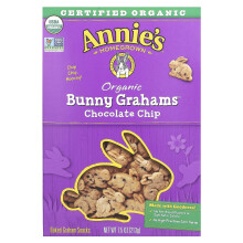 Annie's Homegrown, Orgaaninen Paistettu Bunny Graham Snacks, Chocolate Chip, 7,5 oz (213 g)