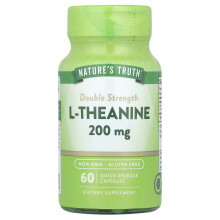 Nature's Truth, L-Theanine, 200 mg , 60 Quick Release Capsules
