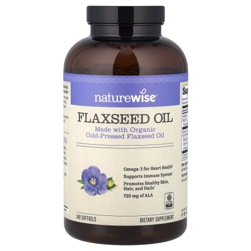 NatureWise, Λιναρόσπορος Ελαιόλαδο, 240 Softgels
