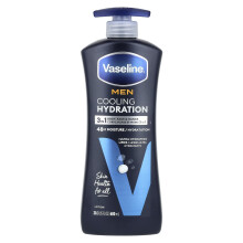 Vaseline, Homens, Hidratação Refrescante, 3 em 1 Lotion Corporal, Facial e de Mãos, 20.3 fl oz (600 ml)