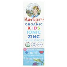MaryRuth's, Organische Kinderionische Zink Vloeibare Druppels, 4-13 Jaar, Berries, 2 fl oz (60 ml)