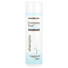 NutriBiotic, Sabonete Puro de Todos os Dias, Para Todos os Tipos de Cabelo, Sem Fragrância, 10 fl oz (296 ml)
