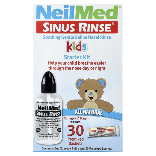 NeilMed Kids Sinus Rinse Kit with 30 Premixed Packets