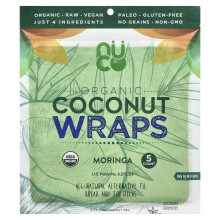 NUCO, Biologische kokosvlies, Moringa, 5 Vlotten (14 g) per stuk