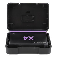 Action Camera Battery 2500mAh 3.85V for X4 Replacement with Storage Box