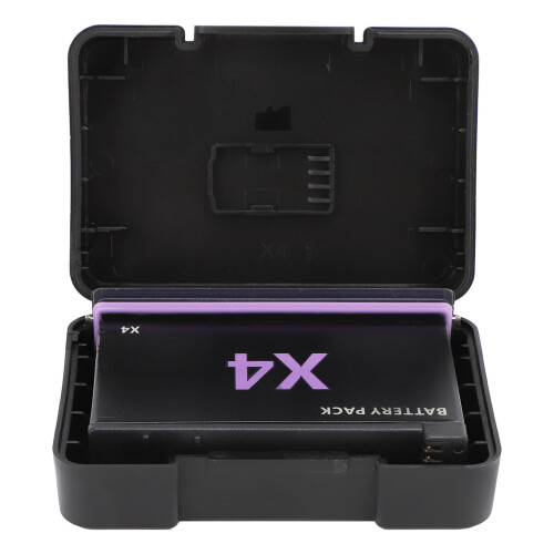 Action Camera Battery 2500mAh 3.85V for X4 Replacement with Storage Box