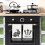 Easter Dish Towels Black Bunny 2PCS 4