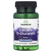 Swanson, Calcium D-Glucarate, Entgiftung, 2-in-1-Formel, 60 Kapseln