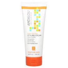 Andalou Naturals, Tyyli-Kreemi, Arganiaöljy ja Shea, Höyryinen, 6.8 fl oz (200 ml)