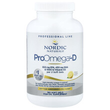 Nordic Naturals, ProOmega-D, Citron, 1.000 mg, 180 bløde geler (500 mg per blød gel)