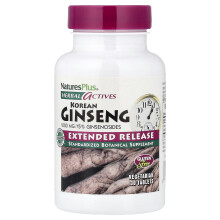 NaturesPlus, Herbal Actives, Korejský Ginseng, Rozšírené Vydávanie, 1 000 mg, 30 Tabletiek