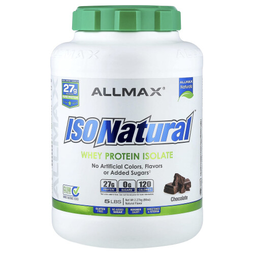 ALLMAX, IsoNatural, Whey Protein Isolate, Chocolate, 5 lbs, (2.27 kg)