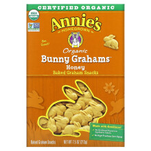 Annie's Homegrown, Snack di Graham di Coniglio Cotto Biologico, Miele, 7,5 oz (213 g)