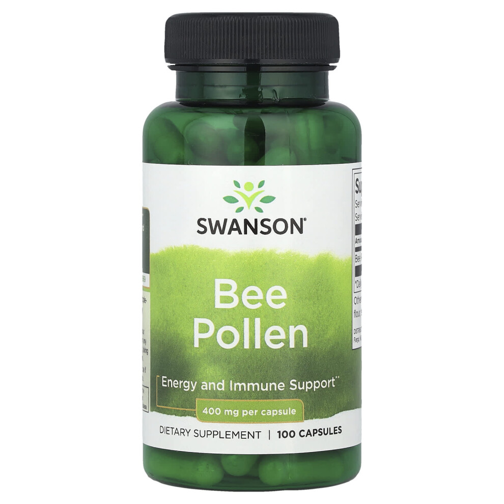 Swanson , Bee Pollen 400 Mg 100 Capsules