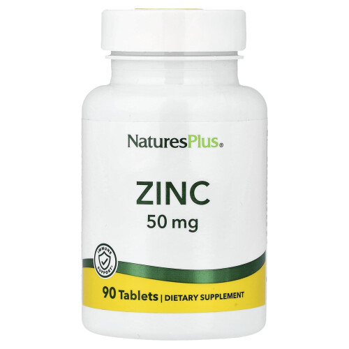 NaturesPlus, Zink, 50 mg, 90 Tabletten