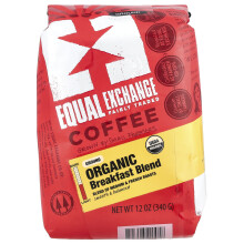 Equal Exchange, Café Orgánico, Mezcla de Desayuno, Molido, Tostas Media y Francesa, 12 oz (340 g)