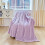Polyester Waffle Jacquard Blanket Purple 100x150cm 6
