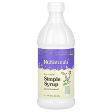 NuNaturals, Sciroppo semplice concentrato, 16 fl oz (0,47 L)