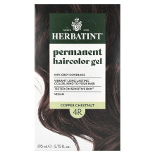 Herbatint, Permanent Hairfärg Gel, 4R Kopparbrunt Kastanj, 5,75 fl oz (170 ml)