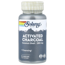 Solaray, Activated Charcoal, 280 mg, 90 VegCaps