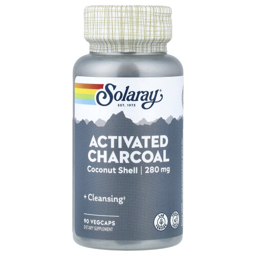 Solaray, Activated Charcoal, 280 mg, 90 VegCaps