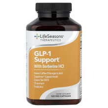 LifeSeasons, Therapeutika, GLP-1-Unterstützung, Mit Berberin-HCl, 120 Pflanzliche Kapseln