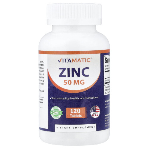 Vitamatic, Zink, 50 mg, 120 Tablets