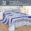 Ensemble de draps en microfibre à motif cachemire 4 pièces, taille standard 2