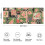 Tapete floral para banheiro, antiderrapante, em microfibra, 60 x 152 cm (24 x 60 polegadas). 3