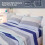 Ensemble de draps en microfibre à motif cachemire 4 pièces, taille standard 5