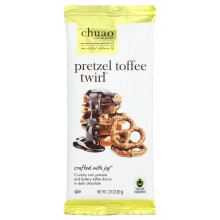 Chuao Chocolatier, Barra de Chocolate Escuro, Pretzel Toffee Twirl , 2.8 oz (80 g)