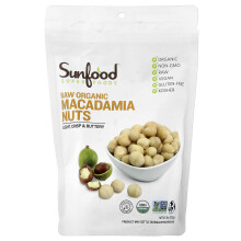 Sunfood, Surová organická makadamiová orieška, 8 oz (227 g)
