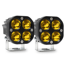 2er-Pack 3-Zoll 80 W gelbe LED-Fahrlichter IP67
