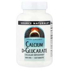 Source Naturals, Kalcium D-Glukarat, 120 Tabletter (500 mg per Tablet)