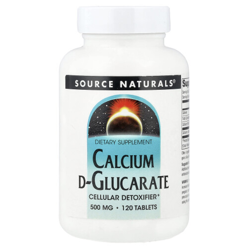 Source Naturals, Κάλκιουμ D-Γλουκαράτη, 120 Τάμπλες (500 mg ανά Τάμπλα)
