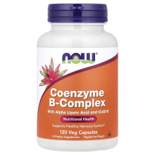 NOW Foods, Co-enzym B-Complex Met Alpha Lipoïdzuur en CoQ10, 120 Veg Capsules